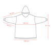 KOCOBLUZA KOC BLUZA CIEPŁA 2w1 GRUBA XXL FUTRZAK POLAR z kapturem OVERSIZE