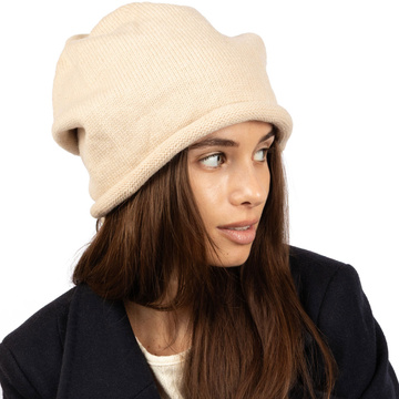 Czapka BEANIE smerfetka oversize damska MŁODZIEŻOWA ZIMOWA