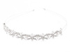 OPASKA ŚLUBNA do włosów SREBRNA diadem CYRKONIE