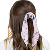 GUMKA do włosów APASZKA scrunchies kwiaty RÓŻOWA