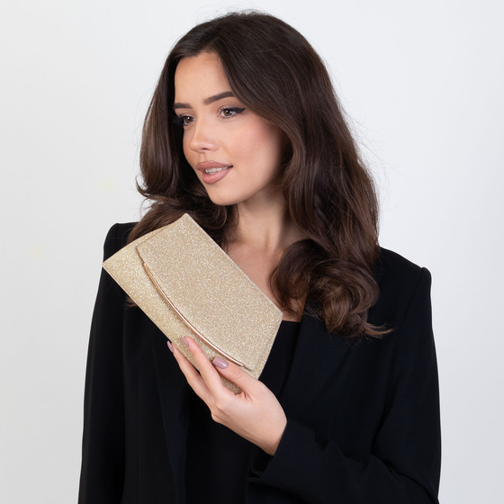 Torebka KOPERTÓWKA WIECZOROWA ŁAŃCUSZEK elegancka WIZYTOWA