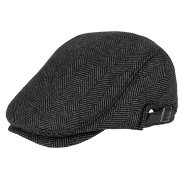 KASZKIET Męski Alessio Stylowy Elegancki FLAT CAP Jesień Zima Czapka RETRO