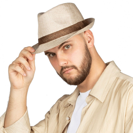 KAPELUSZ Alessio MĘSKI damski PLECIONY lato HAWANA letni PANAMA