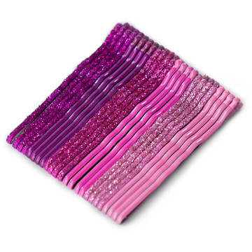 WSUWKI do włosów dwie kulki 24 sztuk BROKAT