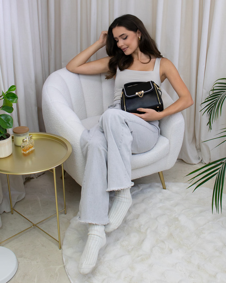 Alessio TOREBKA elegancka listonoszka DAMSKA KUFEREK na ramię miejska