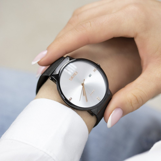 Zegarek damski SKMEI 9164 bransoleta MESH silver