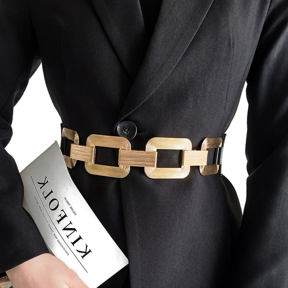 PASEK damski szeroki ELASTYCZNY PAS gumowy