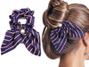 GUMKA DO WŁOSÓW apaszka SCRUNCHIES perła PASKI