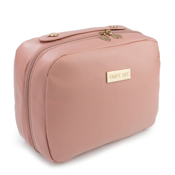 KOSMETYCZKA duża DAMSKA podróżna ORGANIZER na kosmetyki KUFEREK