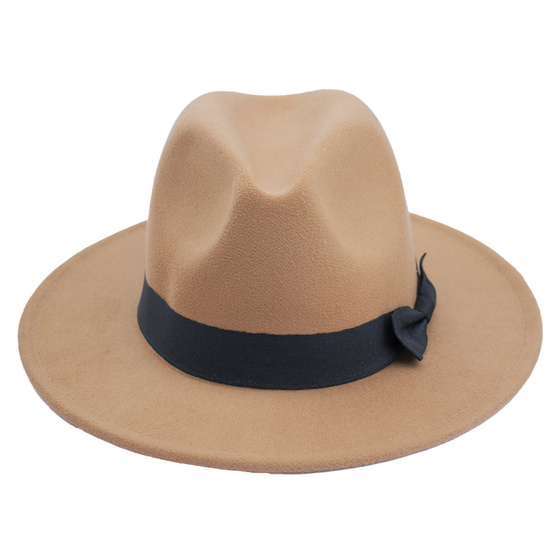 Kapelusz KLASYCZNY damski panama kokardka FILCOWY