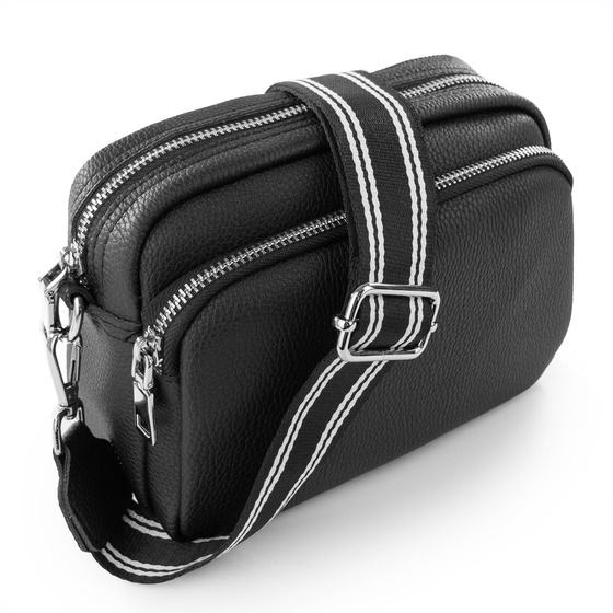 Alessio TOREBKA Damska CROSSBODY LISTONOSZKA KOPERTÓWKA na ramię PASEK