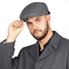 KASZKIET Męski Alessio Stylowy Elegancki FLAT CAP Jesień Zima Czapka RETRO