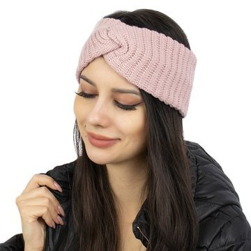 OPASKA DO WŁOSÓW ciepła na głowę GRUBA zimowa SZEROKA na uszy węzeł