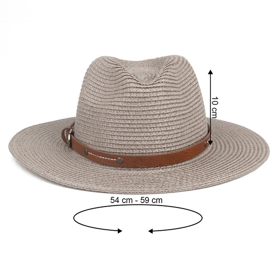 KAPELUSZ Alessio DAMSKI MĘSKI PLECIONY lato HAWANA letni PANAMA rozmiar 59