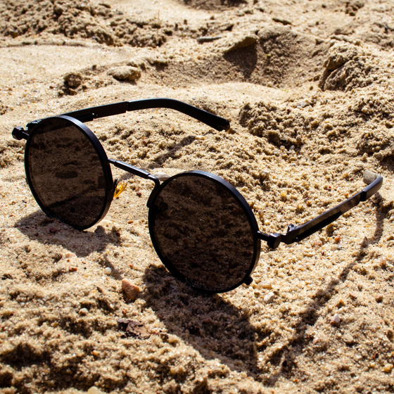 OKULARY przeciwsłoneczne RETRO lenonki OKRĄGŁE POLARYZACJA damskie męskie