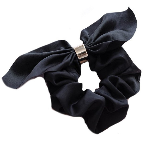 GUMKA do włosów APASZKA SCRUNCHIES frotka CZARNA