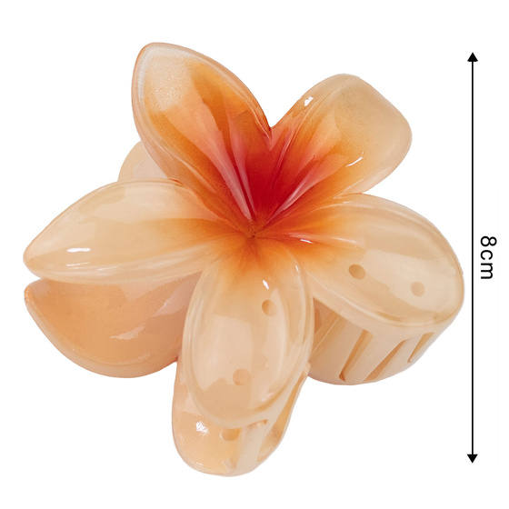 KLAMRA KWIAT szczęka duża SPINKA do włosów kwiatek HAWAJSKA KWIAT PLUMERII