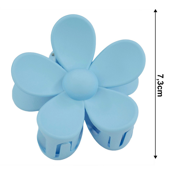 SPINKA DO WŁOSÓW duża klamra matowa klamerka żabka szczęka KWIAT