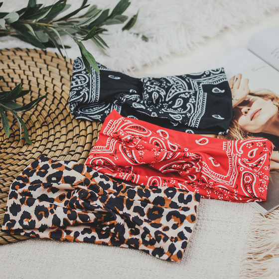 OPASKA DO WŁOSÓW pin up na głowę BANDAMKA turban szeroka