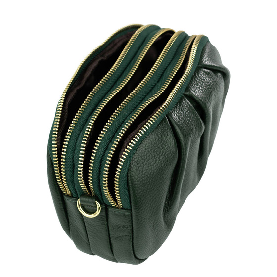 Alessio TOREBKA Damska na ramię CROSSBODY mała SKÓRA NATURALNA