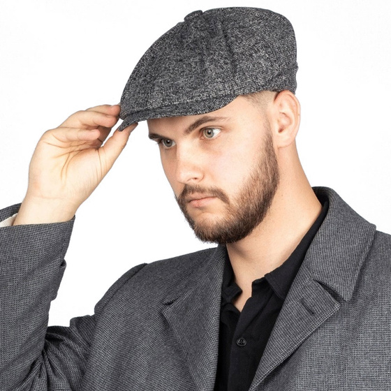 KASZKIET Męski Alessio Stylowy Elegancki NEWSBOY CAP Jesień Zima RETRO
