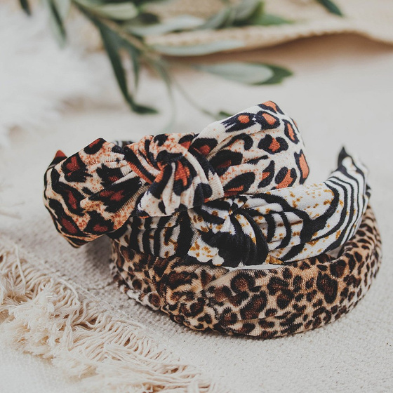 OPASKA DO WŁOSÓW węzeł PANTERKA pin up TURBAN