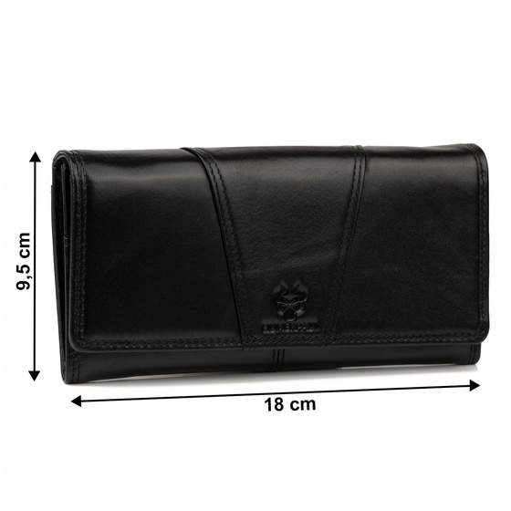 Alessio PORTFEL damski SKÓRA NATURALNA blokada RFID