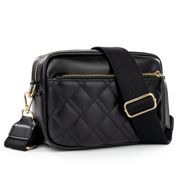 Alessio TOREBKA Damska CROSSBODY PIKOWANA na ramię PASEK QUILTED