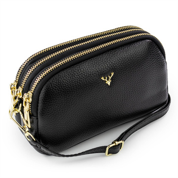 Alessio TOREBKA Damska na ramię CROSSBODY mała SKÓRA NATURALNA