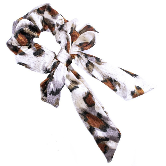 GUMKA DO WŁOSÓW frotka SCRUNCHIE apaszka ECRU