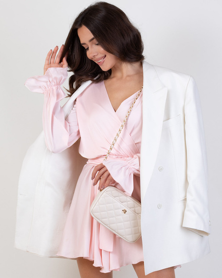 Alessio TOREBKA Damska CROSSBODY PIKOWANA na ramię łańcuszek QUILTED