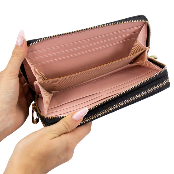 PORTFEL DAMSKI Alessio duży podwójny PORTMONETKA