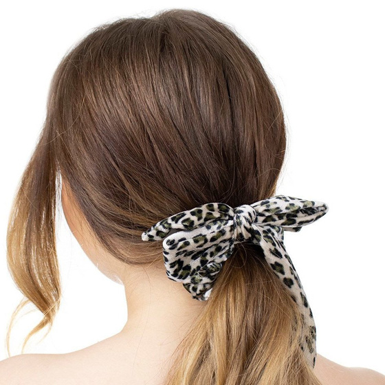 GUMKA DO WŁOSÓW apaszka SCRUNCHIE panterka FROTKA