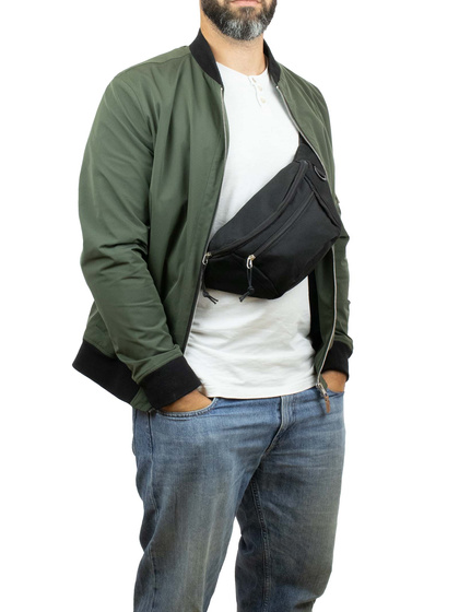 Torba saszetka BIODROWA nerka DUŻA na ramię listonoszka NERKA