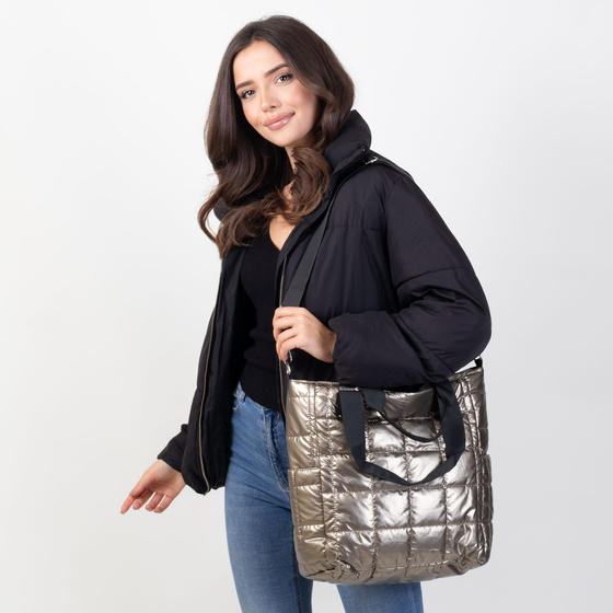 Alessio TOREBKA Damska PIKOWANA TORBA KLASYCZNA Shopper QUILTED