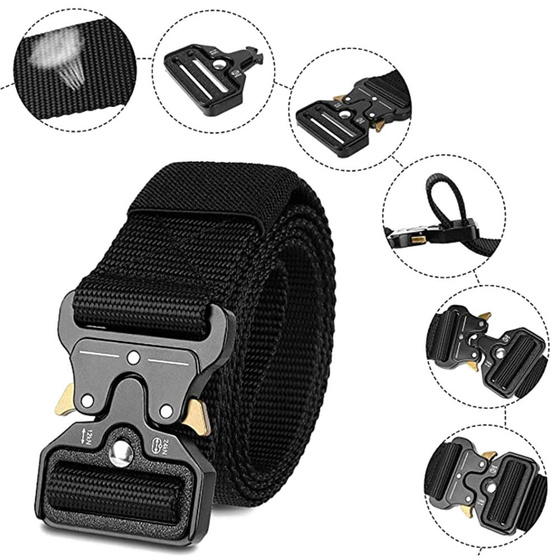 PASEK pas PARCIANY TAKTYCZNY QR mocny MĘSKI do SPODNI SURVIVAL