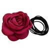 CHOKER Naszyjnik ozdobny KWIAT na szyję róża na rzemyku elegancki