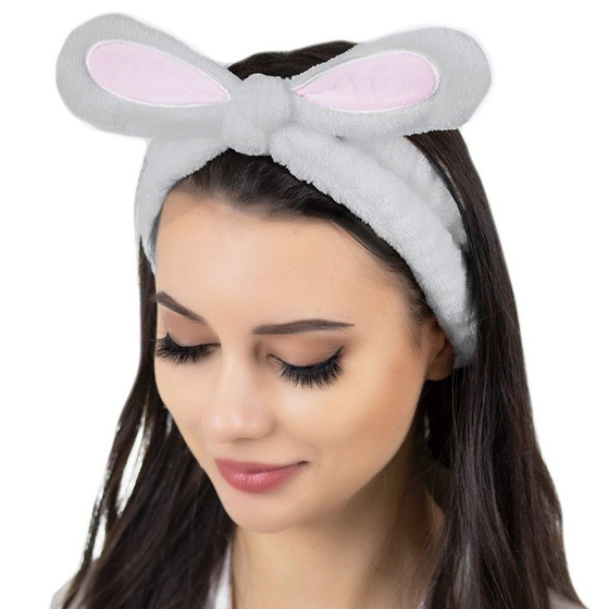 OPASKA do włosów KOSMETYCZNA do makijażu SZARA