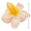 KLAMRA KWIAT szczęka duża SPINKA do włosów kwiatek Kwiat Plumerii HAWAJSKA