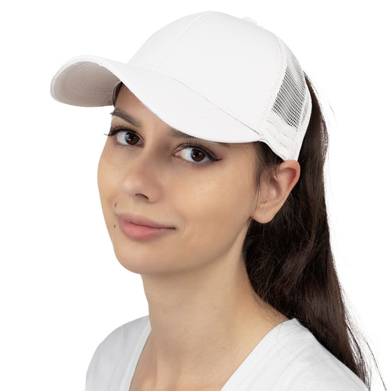 Czapka z daszkiem bejsbolówka NA KUCYK damska