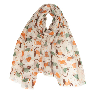 CHUSTA Damska SZAL SZALIK Alessio na SZYJĘ na GŁOWĘ chustka LEKKA ZWIEWNA