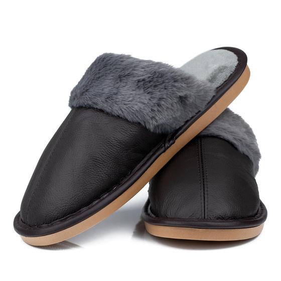 KAPCIE MĘSKIE Alessio domowe OCIEPLANE MIĘKKIE Futerko r. 43-44