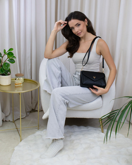 Alessio TOREBKA Damska CROSSBODY KOPERTÓWKA LISTONOSZKA na ramię PASEK