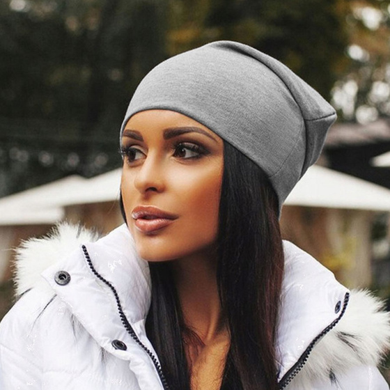 Czapka BEANIE damska męska smerfetka MŁODZIEŻOWA oversize wiosna-jesień