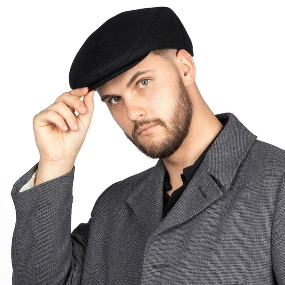 KASZKIET Męski Alessio Stylowy Elegancki FLAT CAP Jesień Zima Czapka RETRO