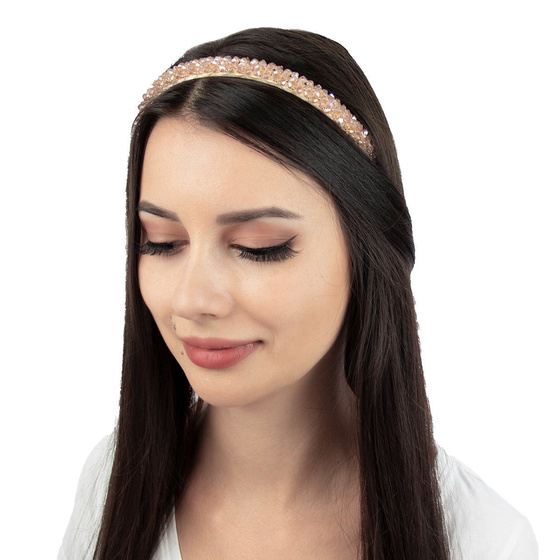 OPASKA DO WŁOSÓW cyrkonie ELEGANCKA wąska