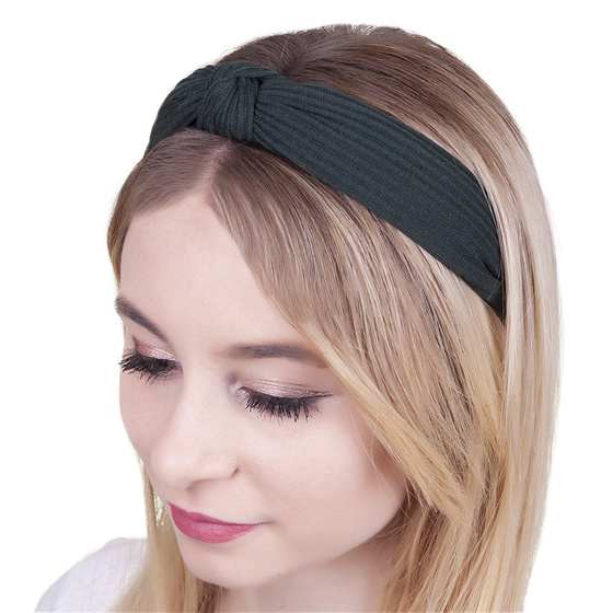 OPASKA DO WŁOSÓW zielona WĘZEŁ szeroka TURBAN