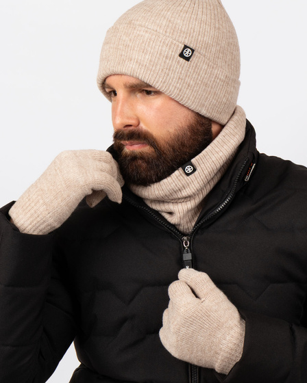 Alessio KOMPLET CZAPKA + KOMIN + RĘKAWICZKI DOTYKOWE ciepły POLAR ZIMOWY