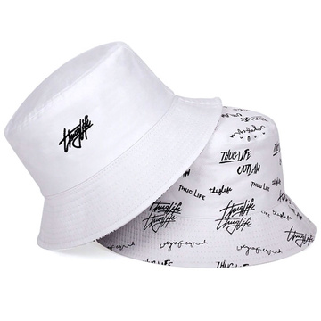 BUCKET HAT czapka dwustronna rybacki KAPELUSZ napis