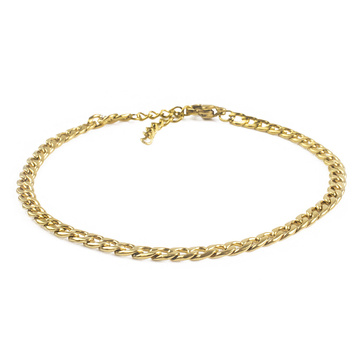 Bransoletka łańcuszek STAL SZLACHETNA POZŁACANA